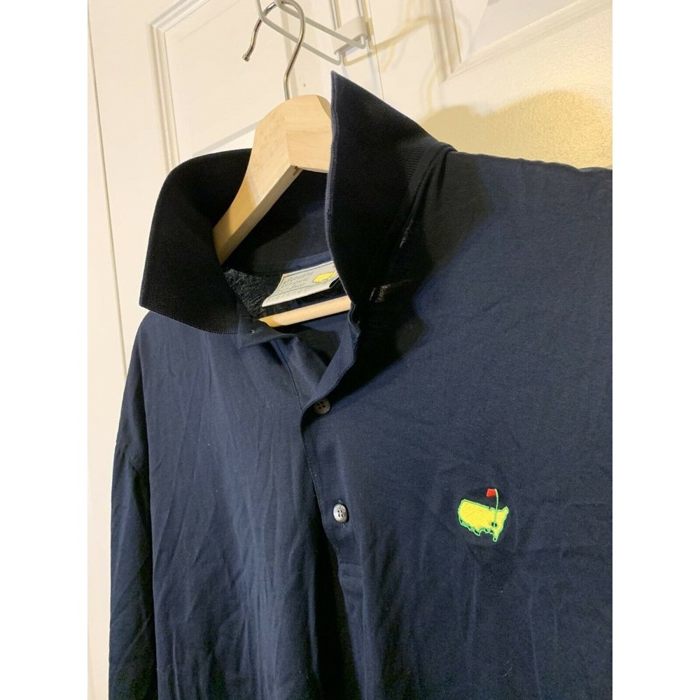 Augusta National Golf Shop‎ Polo Shirt Men’s Sz L Blue Slazenger